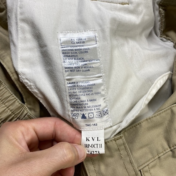 5.11 Tactical TAC 143 Taclite Pro Ripstop Cargo Khaki Pants Military EMS 34x30 - Picture 9 of 12